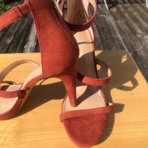 Kelly & Katie Rust Suede Heels